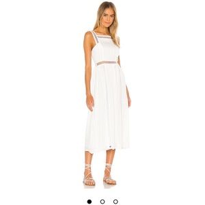 Revolve Marcella Midi Dress In White- Medium